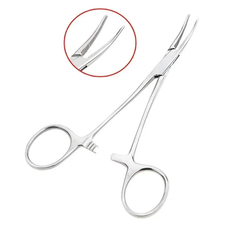 Pet 12.5cm/14cm/18cm Veterinary Equipment Hemostatic Forceps Nursing Articles Fishing Pliers Tool Stainless Steel Elbow Products