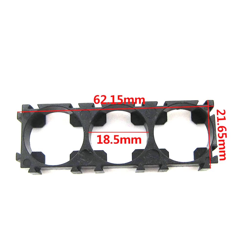 10 Pcs 1*3 18650 Battery Spacer Radiating Holder 18650 Bracket Electric Car Bike Toy 1x3 18650 Battery Holder