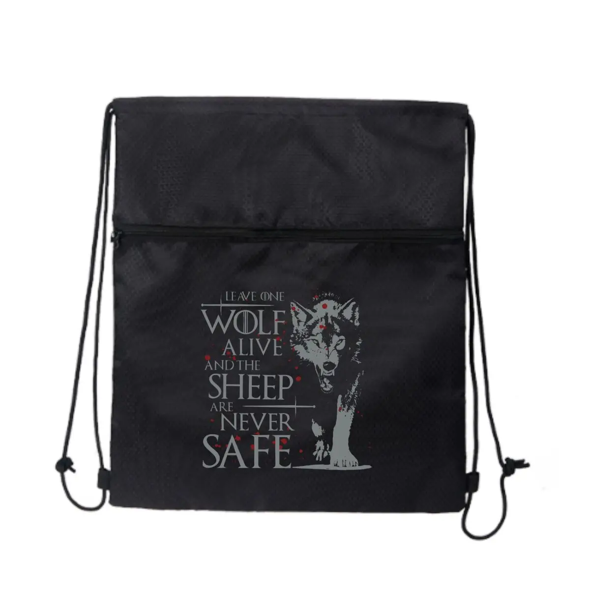 

Модный рюкзак на шнурке Wolf Sheep Tale Warns Danger Портативный дорожный рюкзак