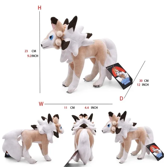 Pokémon Großes Plüschtier, Erd-Schildkröte, Huangyan-Wolf, Soloya, Feurdrache, Spielzeugpuppe, Plüschtier Chi – Detail 3