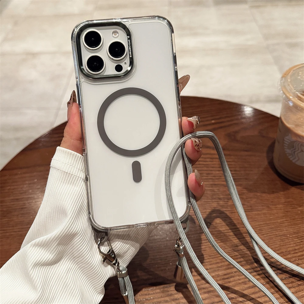 Transparente magnetische Umhängekette für Magsafe-Hülle für iPhone 18 17 15 11 12 13 14 16 Pro Max Plus Anti-Verlust-Hülle – Detail 17