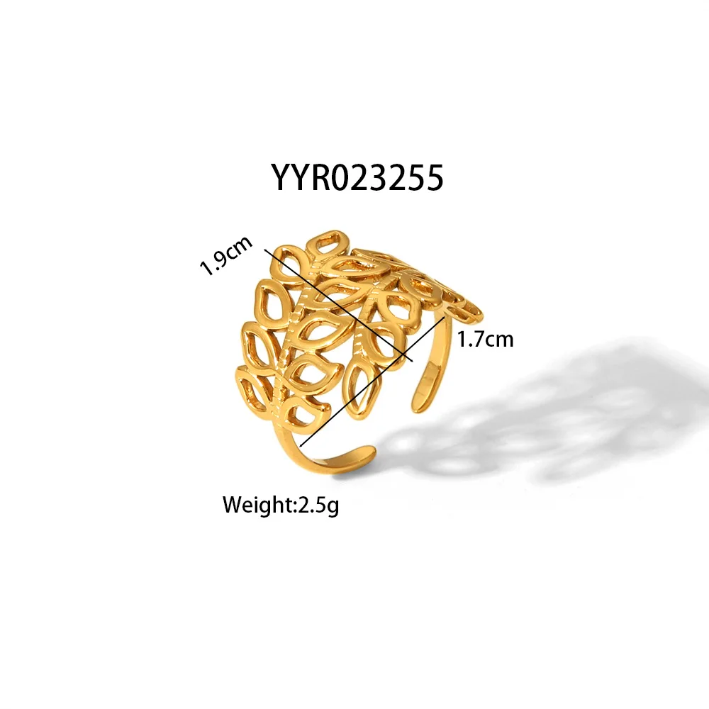 خواتم ذهبية اللون من الفولاذ المقاوم للصدأ قابلة للفتح للنساء إكسسوار على شكل شخصية ساحرة