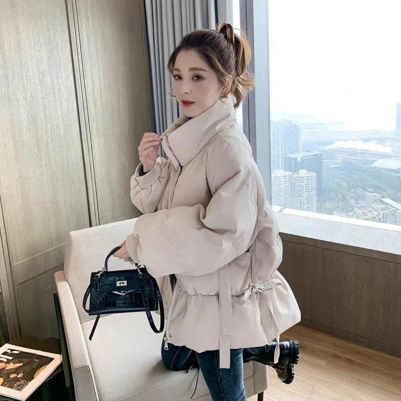

Women's ort Thiened Cotton Jaet Harajuku Sle Hong Kong Sle Zipper Closure Long Sve Pure Color Commute Faion