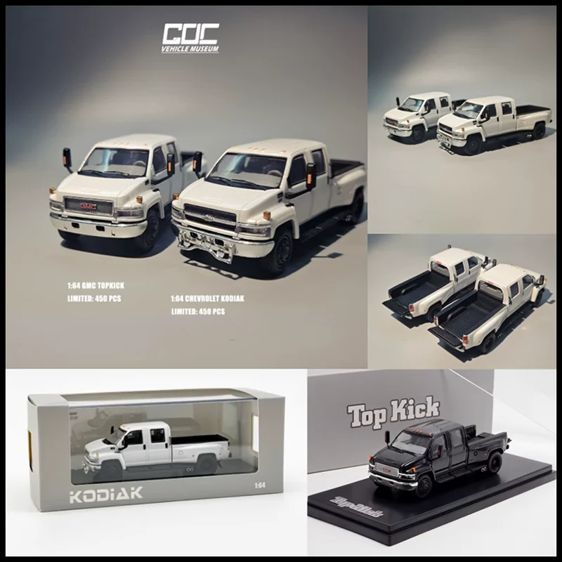 

GOC & MK, литой под давлением масштаб 1:64, GMC Topkick, пикап, модель автомобиля из сплава, сувенир, коллекция, подарок для хобби