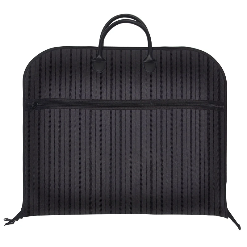 Fashion Striped Man Carriers Suit Cover Bag For Men Travel Suit Holder Waterproof Man Suit Carrier Garment Bag