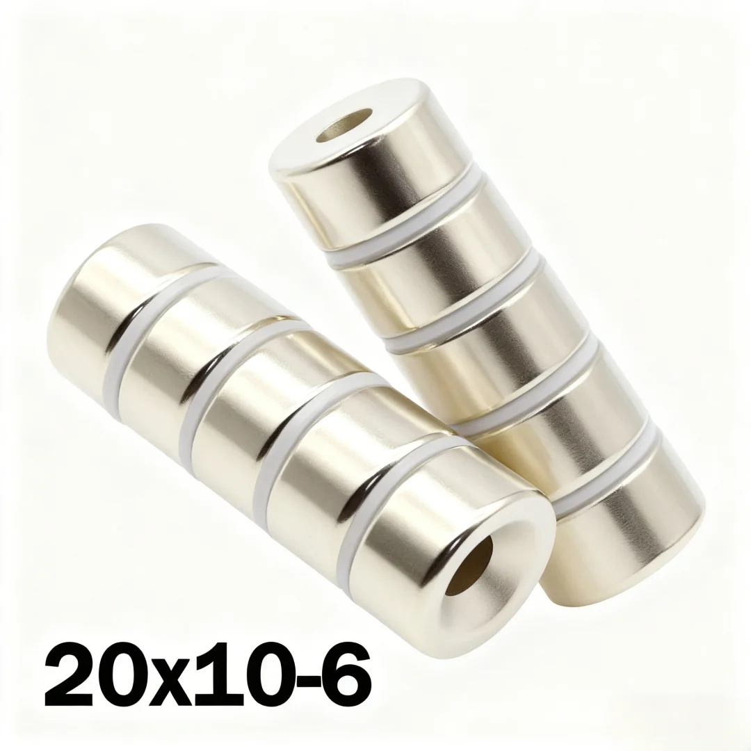 20x10-6mm Super Strong Magnet N35 Round With Holes Magnetic NdFeB Neodymium Magnet Powerful Disc imanes Refrigerator Magnets