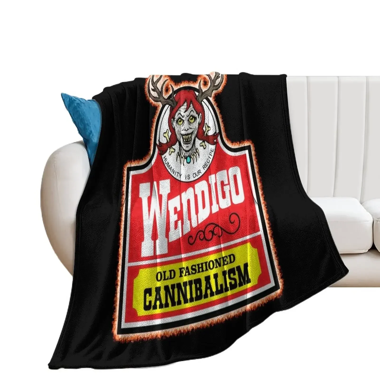 Wendy the Wendigo Throw Blanket Decorative Beds Soft Beds Plaid on the sofa Luxury St Blankets