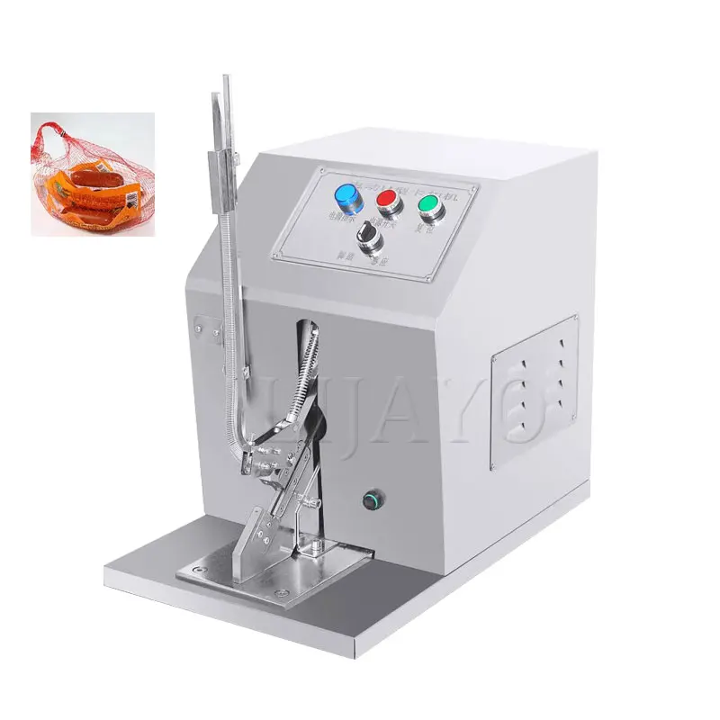 Buckling Machine Bread Bag Sealing U-Type Time Clock Edible Mushroom Bag Taping Machine Sausage Electric Buckle Machine