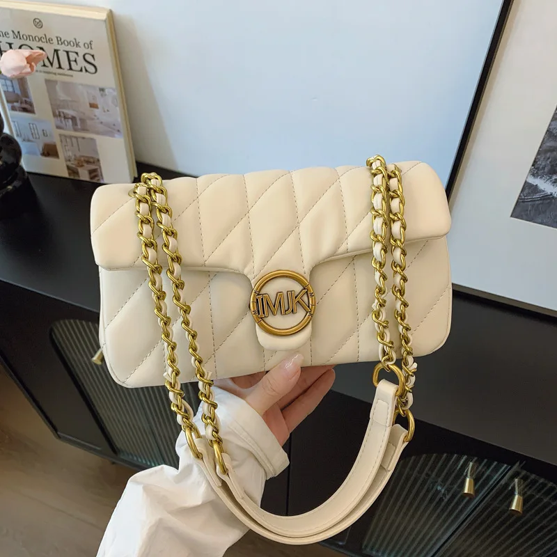 الشتاء شعبية حقيبة أنيقة المرأة 2026 الفاخرة الاتجاه الجديد حقيبة مربعة صغيرة الماس سلسلة Crossbody الكتف حقيبة نسائية #3