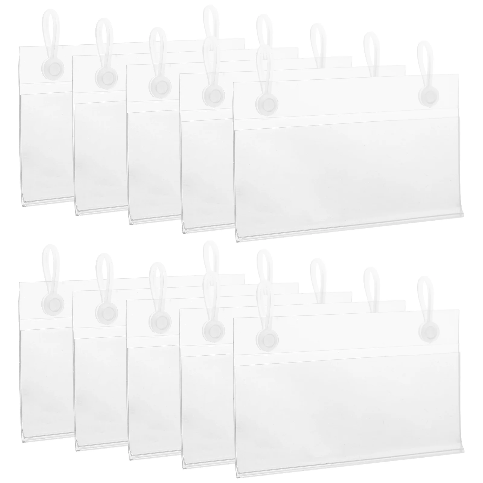 

50 Pcs Price Tag Label Holder Merchandise Sign Wear-resistant Stickers Display Shelves Wire Shelf Clip Stand