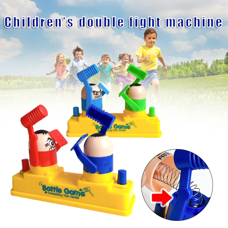 Fun Kids Battle Game Machine Interactive Head Knocking Toy for Children Age 3 Plus Dual Player Desktop Board Game Durable