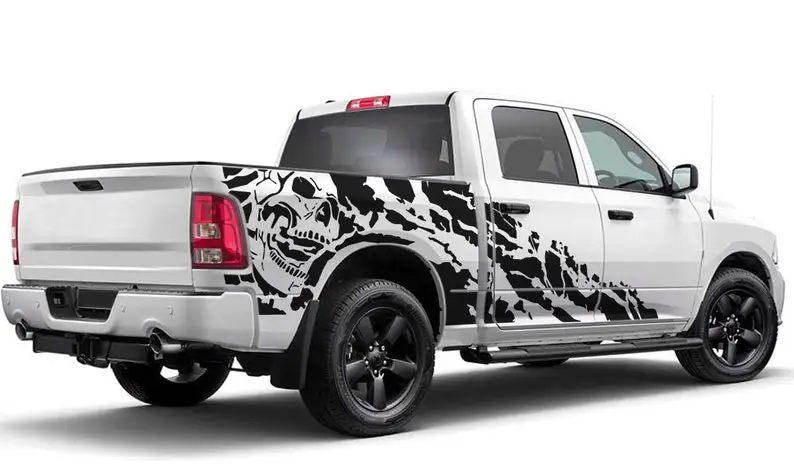 Nightmare Decal Sticker Sport Compatible with Dodge Ram Crew Cab Side Vinyl Rebel Laramie 2021 2020 New Generation Splash