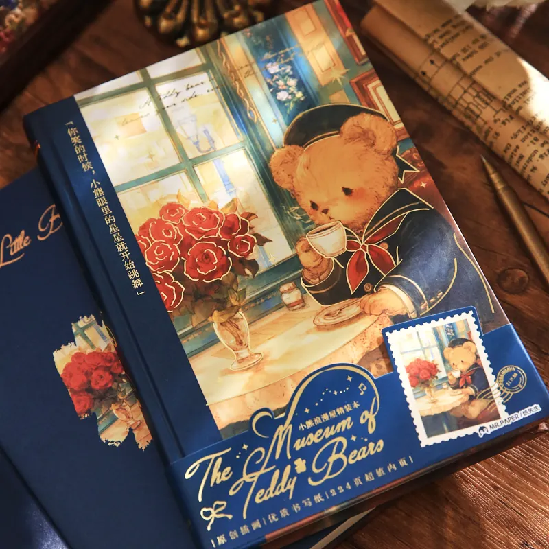 224 ورقة/كتاب الدب الصغير سلسلة منزل رومانسي لطيف دفتر الطالب مخطط كتيب مدرسة مكتب لوازم مكتبية #2