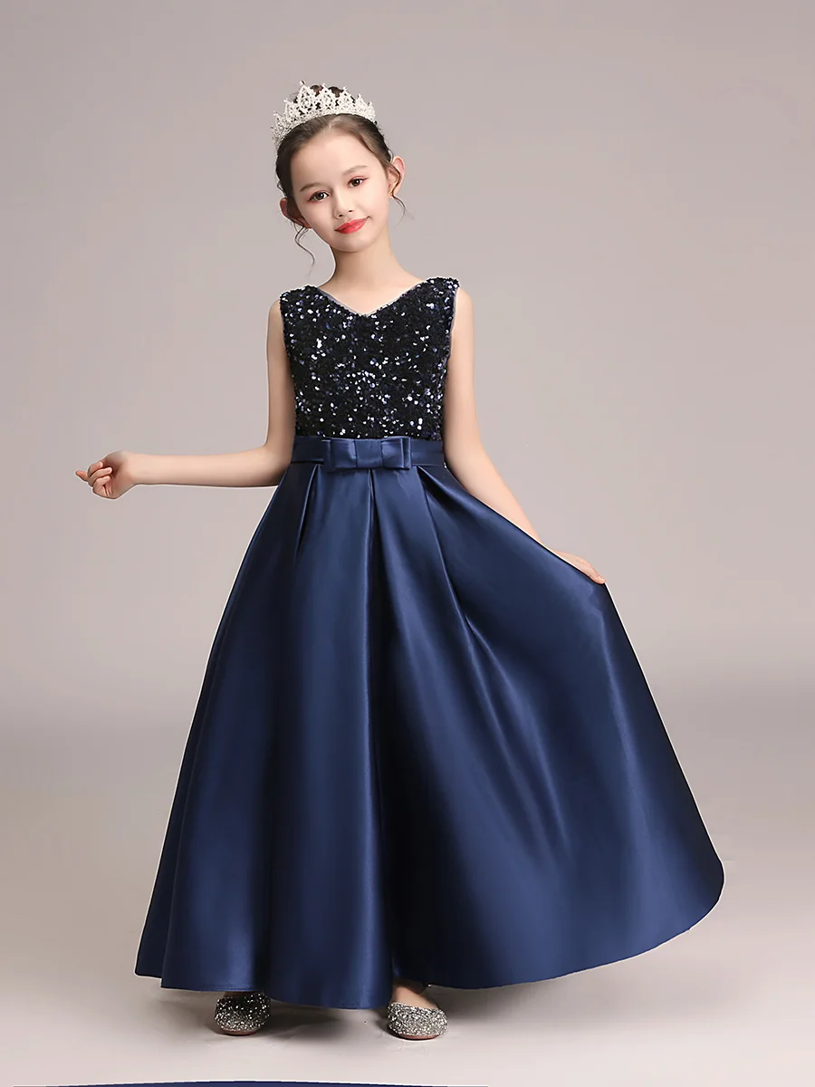 Blumen mädchen Kleid für Geburtstag formelle Party Junior Konzert Bankett Prinzessin Kleid Party kleid für Kinder Geburtstag Weihnachts kleid