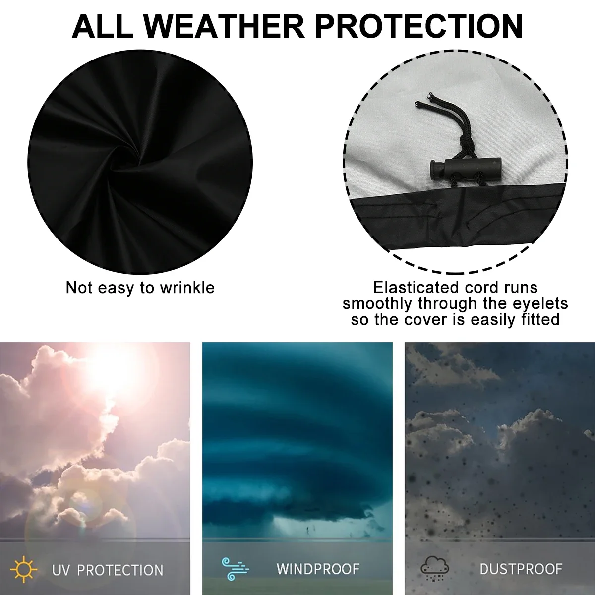 Mobility Scooter Cover Waterproof Wheelchair Storage Cover 190D Oxford Fabric Rain Protector Dustproof Bicycle Motorcycle Cover image 6