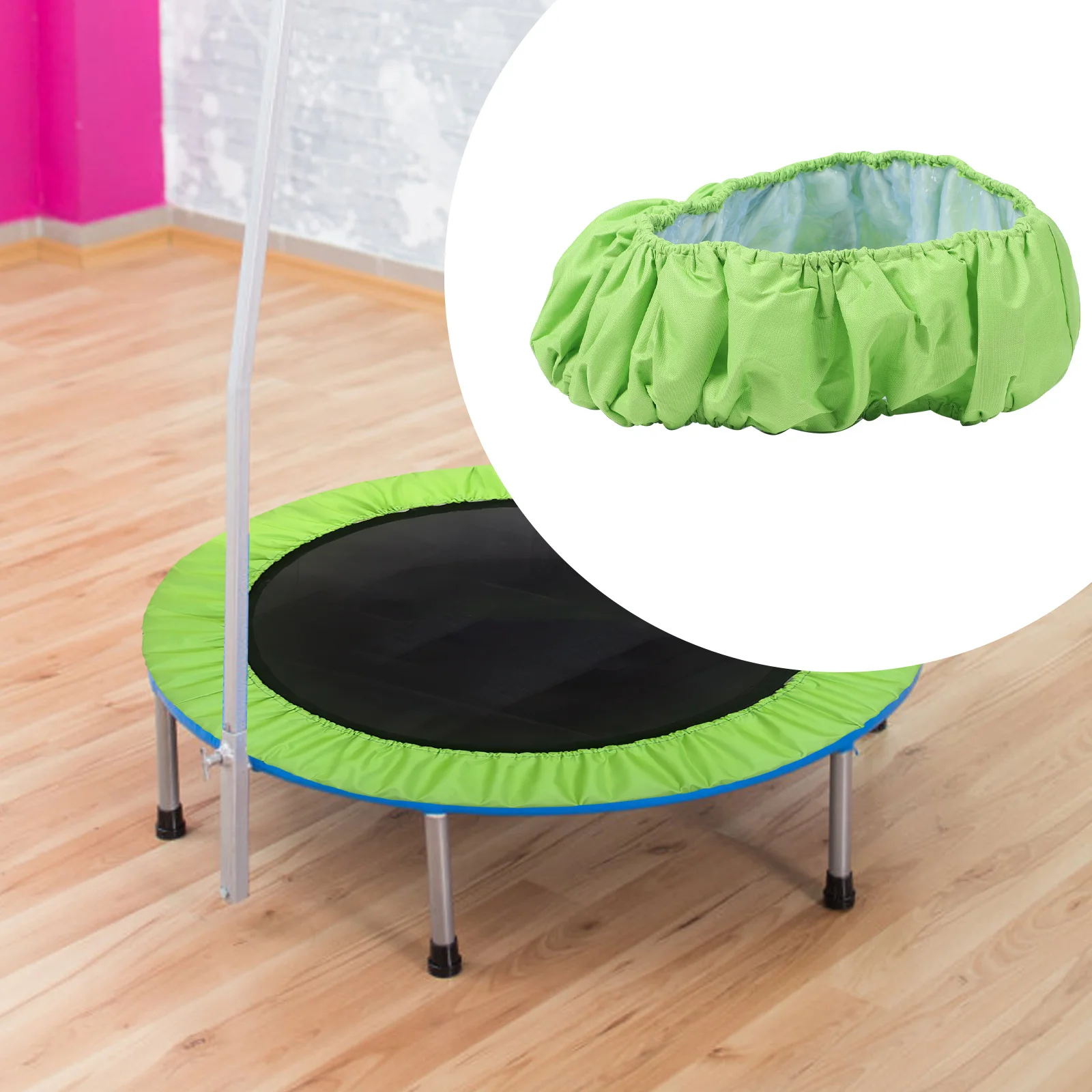 Copertura per tenda per trampolino resistente a molla per trampolino Tappetino di sicurezza in PE per letto da salto all'aperto Accessorio per protezione per parco giochi per bambini