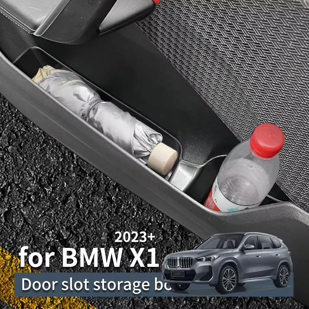 

Для BMW X1 U11 IX1 ящик для хранения передних дверей автомобиля TPE автоматический органайзер для внутренней двери лоток подстаканник аксессуары для интерьера укладка уборка