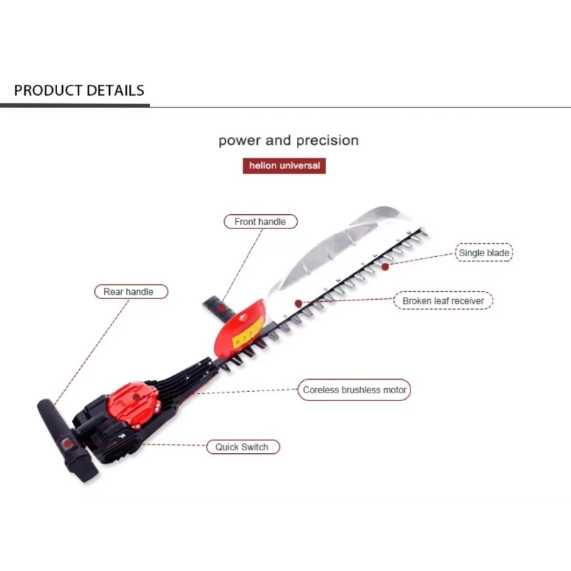 

Ручной электрический триммер для живой изгороди промышленного использования, электрический садовый инструмент, высокоинтенсивный резак для живой изгороди