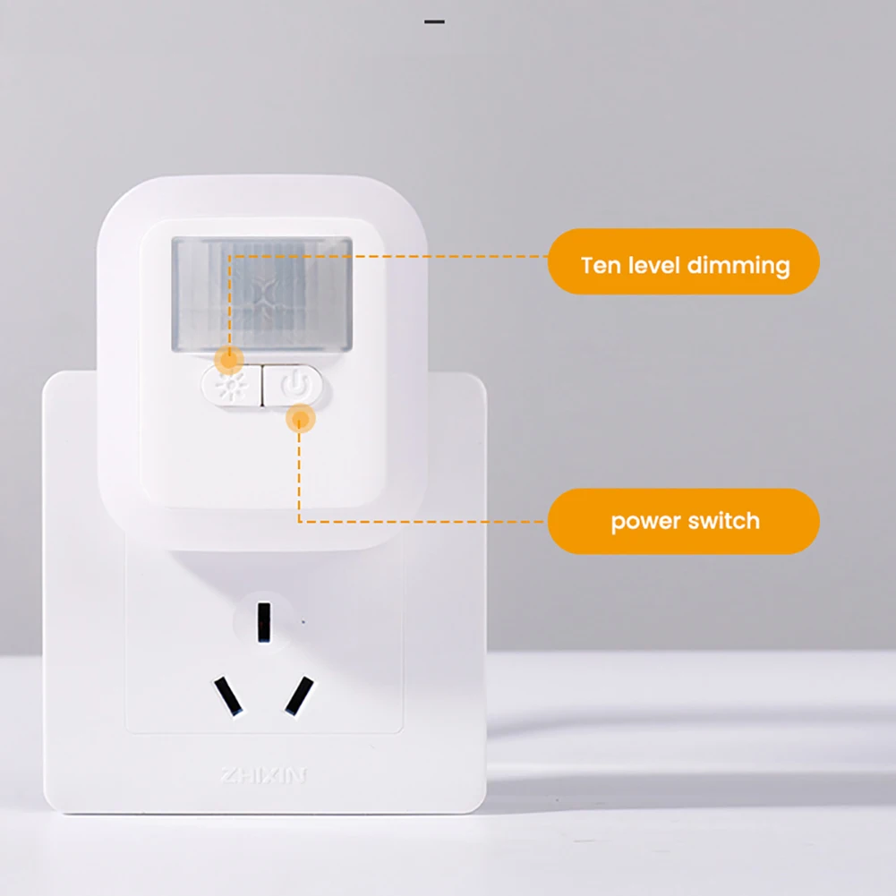 LED Plug In Luz Noturna com Abajur Atomização, Modo Automático, 12 Lâmpada LED, 10 Nível Regulável, Luz Noturna Do Banheiro
