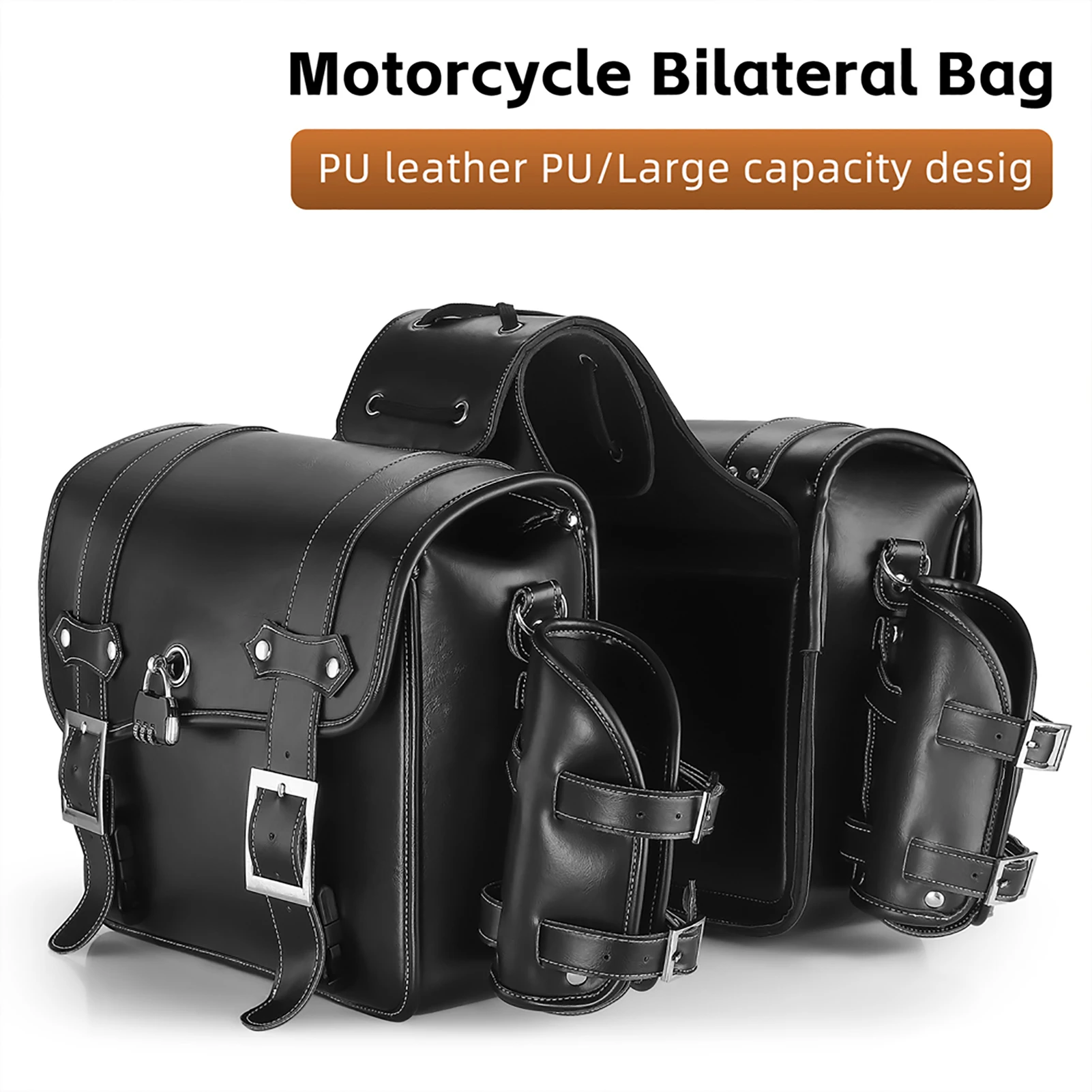 

Motorcycle Rearseat Bag Large Capacity Motorcycle Bag Universal Motorcycle Riding Rear Bag Motorcycle Tools Storage Side Bag