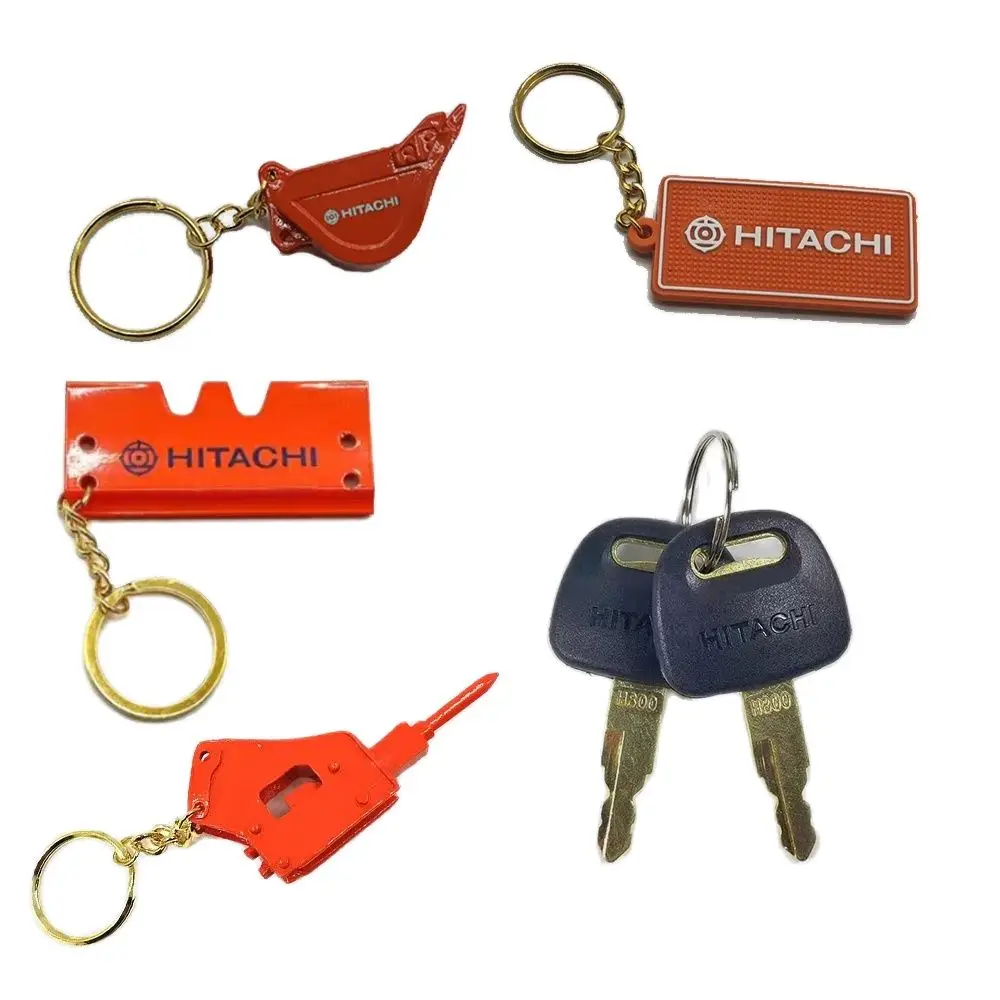 2pcs Excavator Ignition Key H800 Door Lock key chain F0002  For Hitachi ZAX ZAXIS Grab BU0028 Zax ex60 70 120 200 210