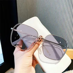 Nuevas gafas de sol cuadradas de gran tamaño, gafas de sol de moda para mujeres y hombres, gafas resistentes a los rayos UV, sombrillas de cara redonda очки