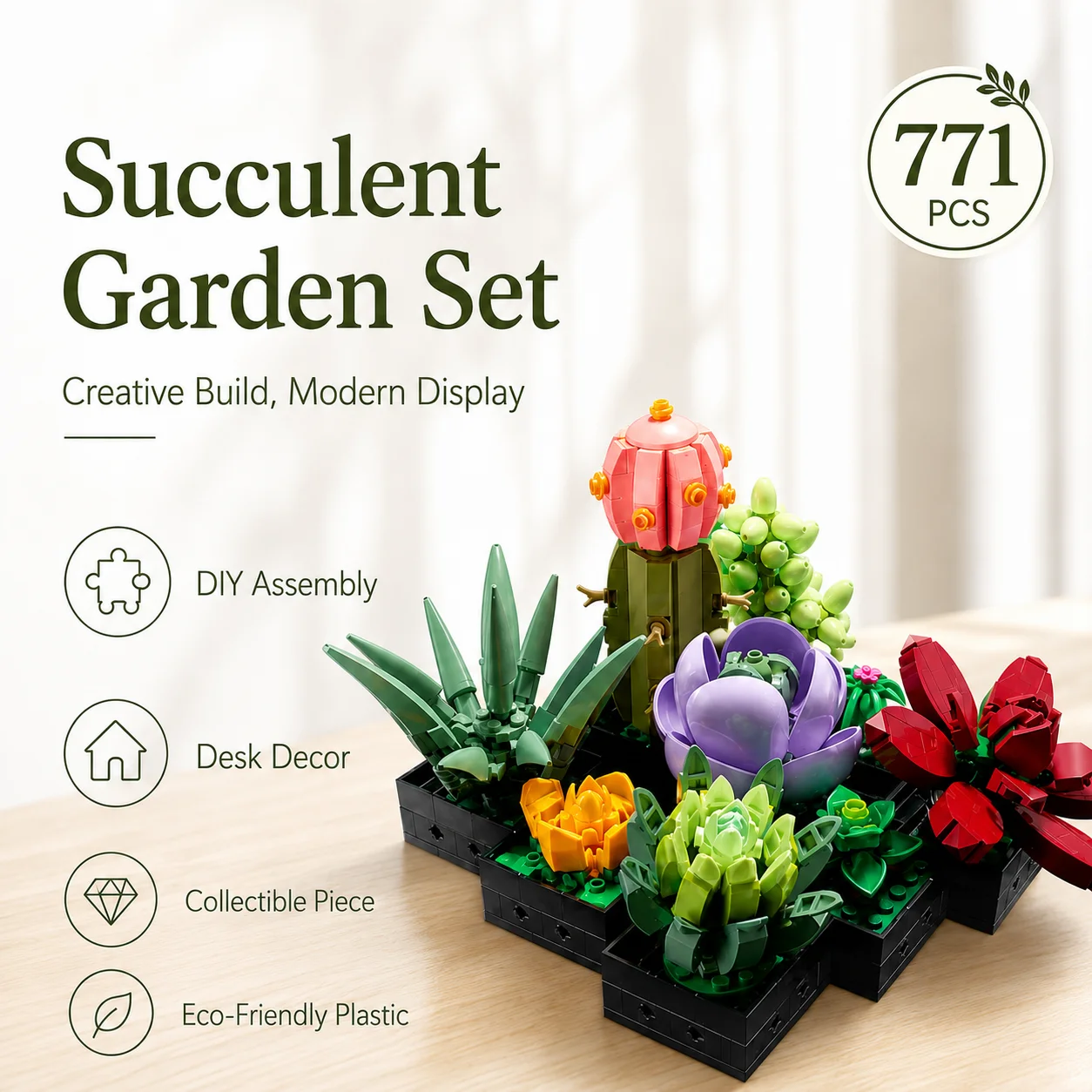 Künstliche Rosen-Orchideen DIY Bausteine Blumenstrauß Montage-Set 3D Unsterbliche Blumen-Modelle Heimdekoration Valentinstag-Geschenke