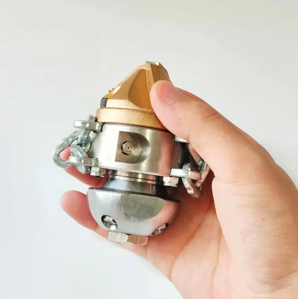 High pressure pipeline dredging cleaning diamond nozzle Rope & Chain Sling Rotating sewer nozzle