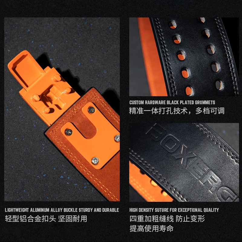 حزام رفع الأثقال يدعم الظهر حزام التمرين مع مشبك معدني للتدريب في صالة الألعاب الرياضية والقرفصاء وواقي الخصر وأحزمة رفع الأثقال