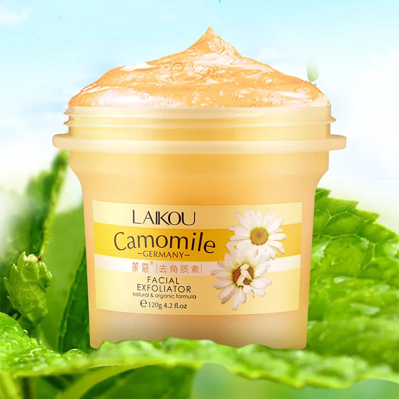 LAIKOU Chamomile Exfoliates Scrub Deep Cleansing Remove Blackhead Remove Dead Skin Brighten Skin Moisturizing Whitening Care