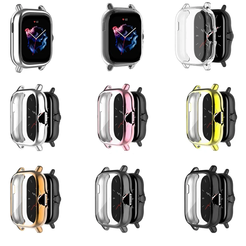 حافظة من البولي يوريثان لهوامي أمازفيت GTS 3 إطار حماية قذيفة لأمازفيت GTR 3 برو GTR 4 2 2e GTS 4 Mini GTS 3 غطاء حماية