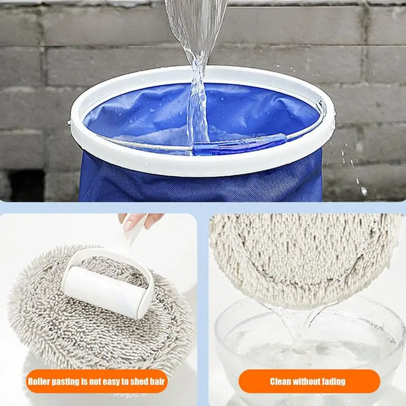 Long Handle Car Wash Brush Extendable Aluminum Alloy Car Wash Brush Ergonomic Car Mop With Detachable Brush Head