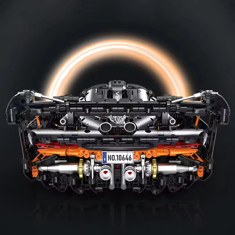 GULY 10646 Technische 1:8 Senna Bouwstenen Assembleren Sportwagen 3803 STKS Voertuig Model Baksteen Set voor Volwassenen Speelgoed Kinderen Geschenken