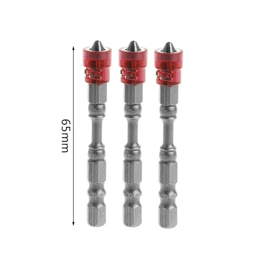 

Alloy Steel Lot 3pcs Alloy PH2 Single Head Magnetic Screwdriver Bits 1/4 Inch Hex Shank 65mm Length High Quality