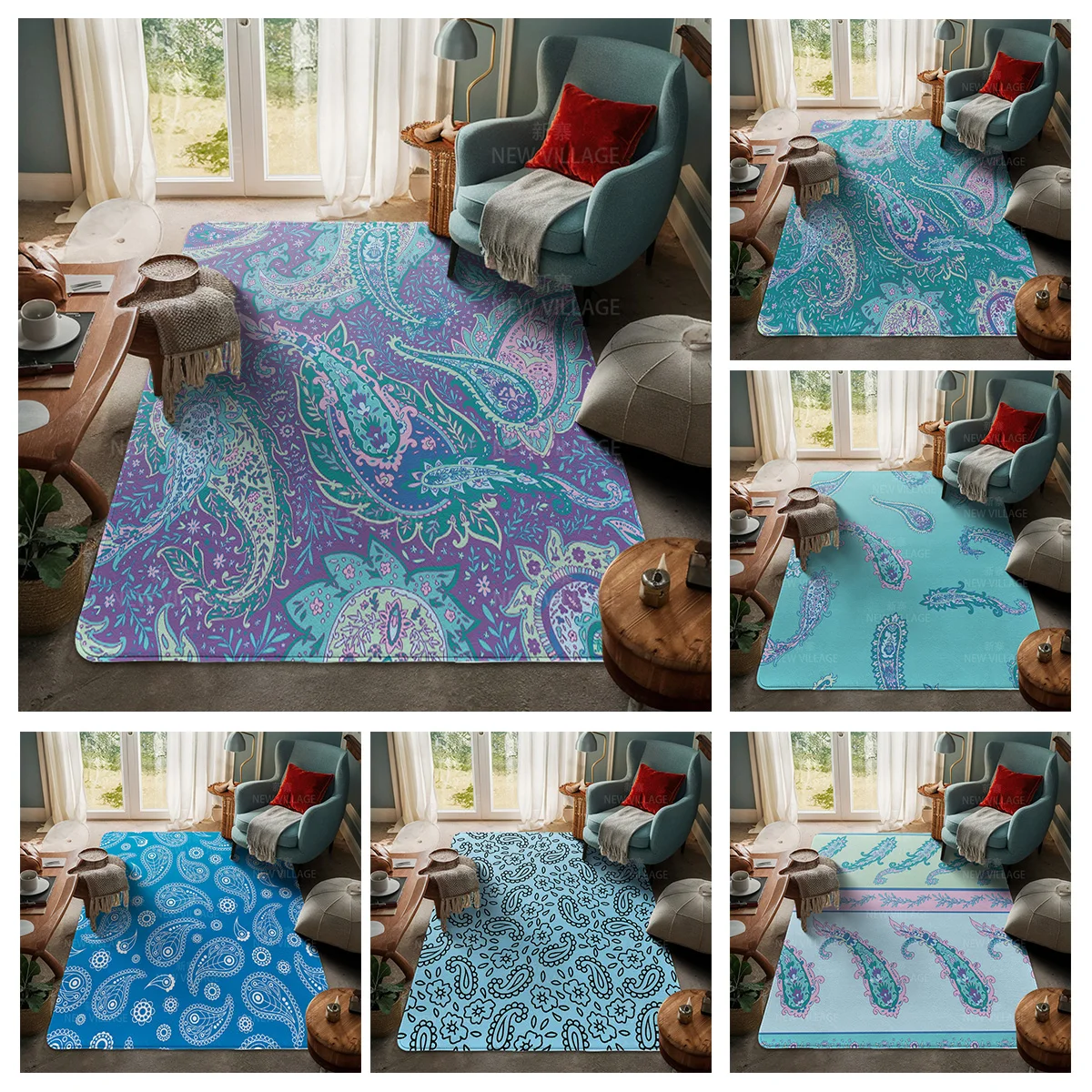House entrance carpet Home door mat Room Bath Foot bathroom non-slip Kitchen water absorption rugs Modern Nordic geometric