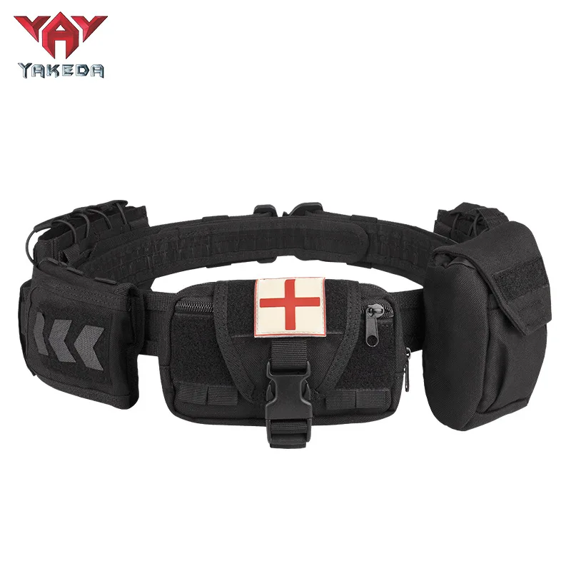 Outdoor Patrol Multifunctional Five-piece Nylon Removable Adjustable Tactical Belt