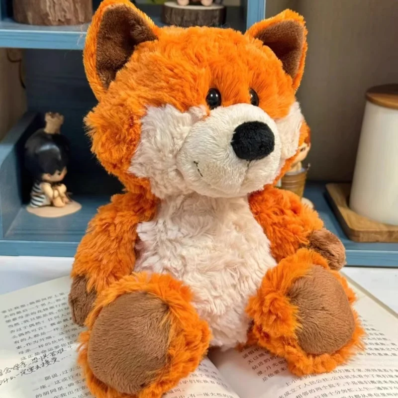 Brinquedo de pelúcia super macio, brinquedo de pelúcia de raposa laranja, boneca de animal da floresta, companheiro de dormir de menina, presente de travesseiro