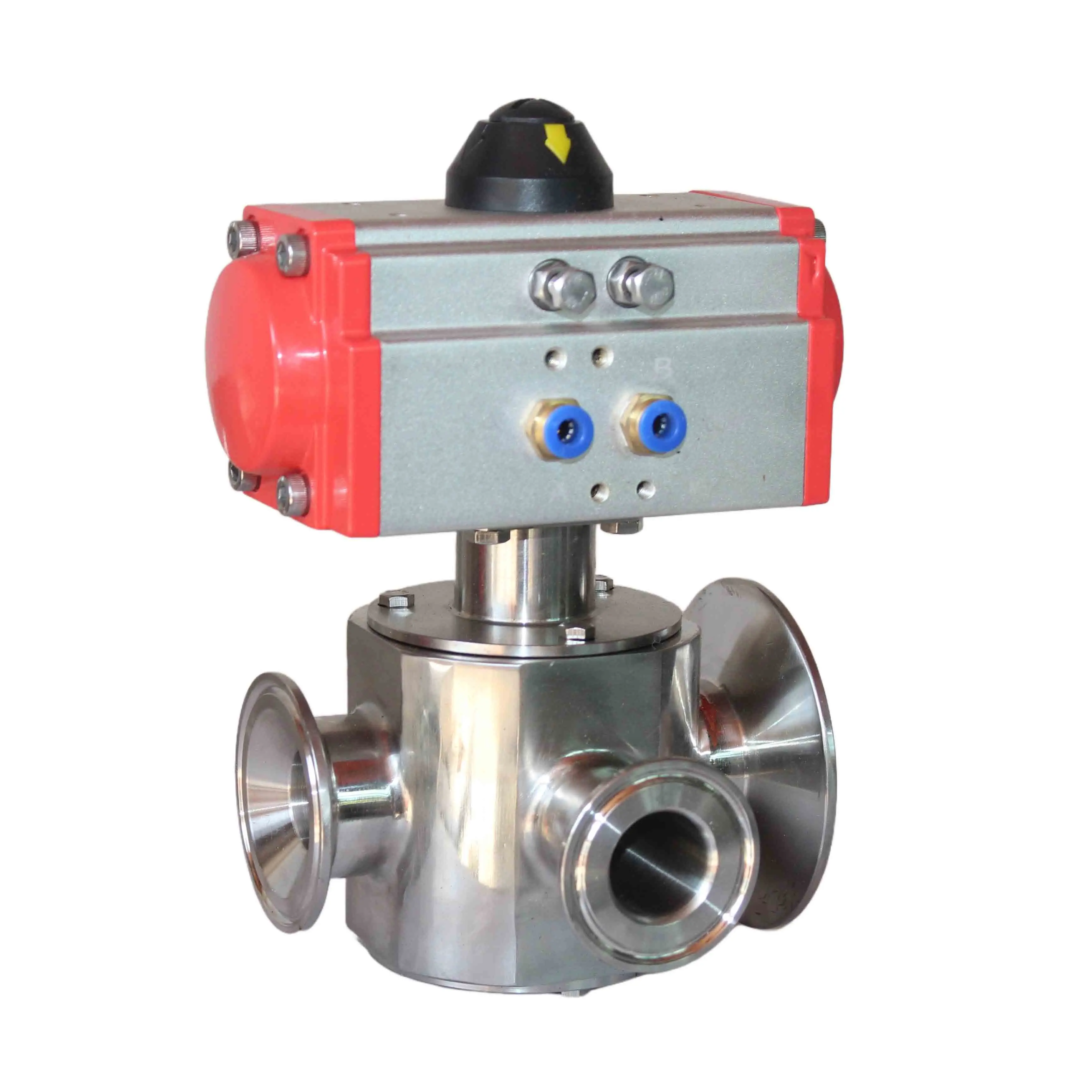 Vertical Rotary Valve DN25+AT52, Tee Vavle and accurator for piston filling machine replacing part of piston filler pneumatic