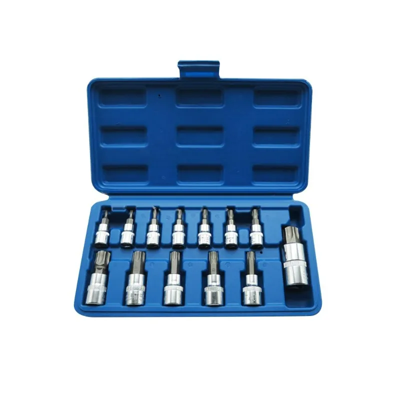

Набор инструментов для ремонта автомобилей, набор отверток, ударная головка, профессиональная головка для велосипеда, автомобиля, механические инструменты для мастерской, 13 шт., набор ключей Torx