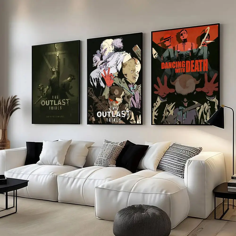 Game The Outlast Trials Horror-Poster, Schlafsaal-Dekorationen, Wandgemälde für Schlafzimmer und Wohnzimmer, Souvenirs