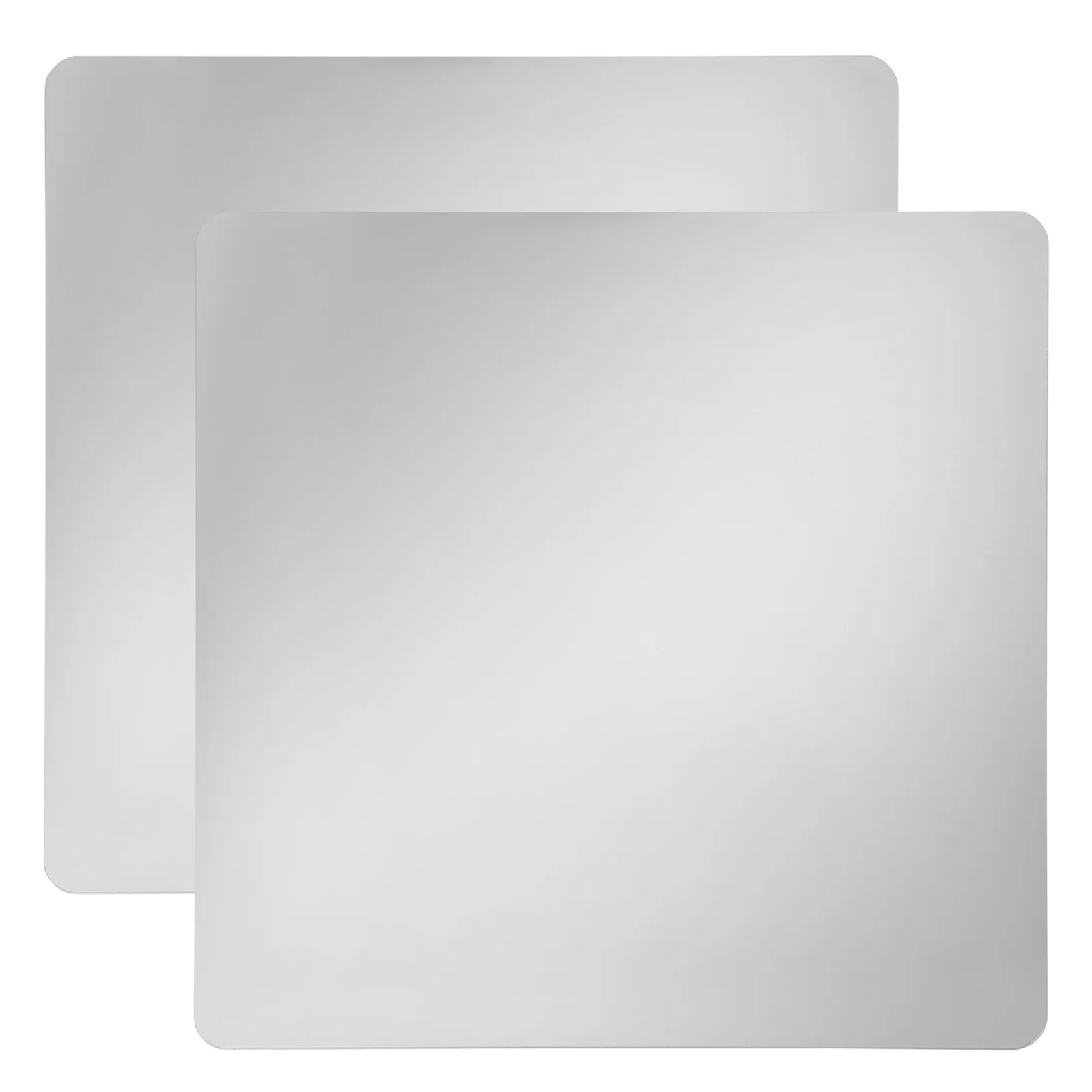 

2 Pcs Gorgeous Mirror Tiles Travel Small Acrylic Mounted Adhesive Mirrors for Wall