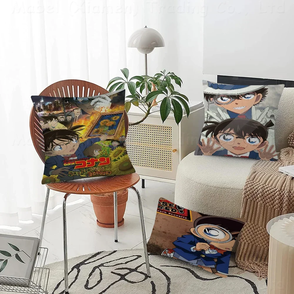 Detective Conan Japanese 45*45cm Cushion Cover Pillow Cover Decor Pillowcase Home Pillowcase for Couch Pillow