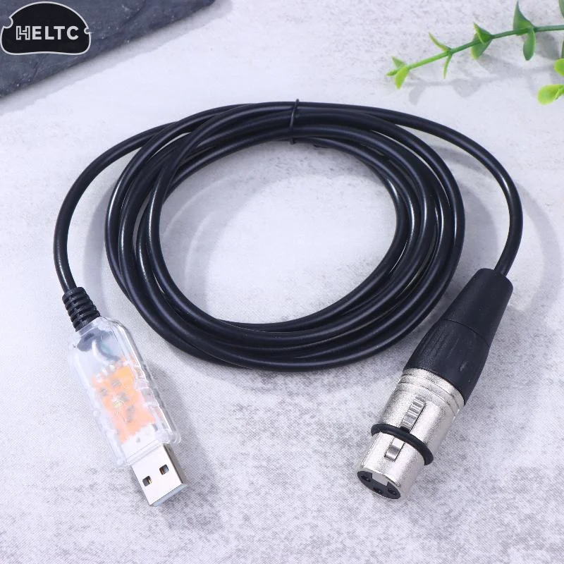 USB To DMX Interface Adapter QLC DMX512 Computer PC Stage Lighting Controller Dimmer For SGM DMXking DMXcontrol Freestyler Cable