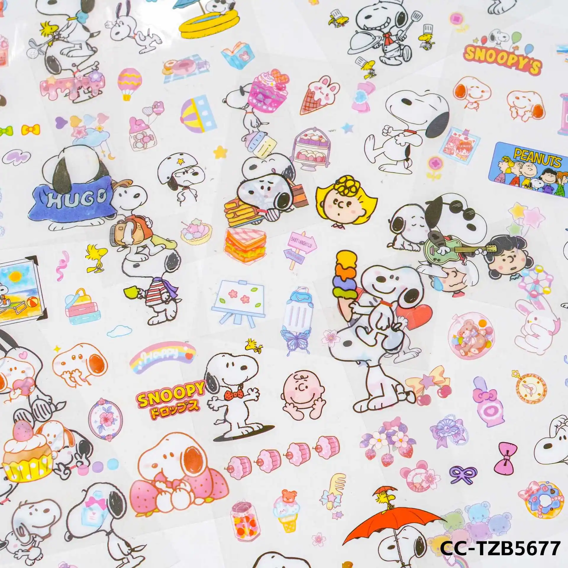 New Snoopys Stickers Boys Girl Cute Cartoon Fun Sticker Sets PET Student Planner Stickers Children's Decorate Toys Birthday Gift