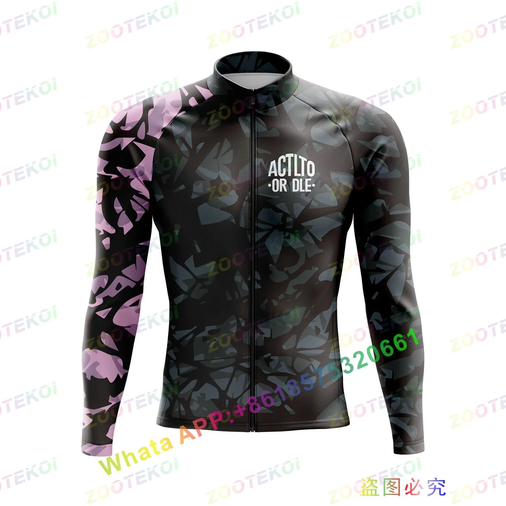 ACTLTO OR DLE Winter Male Jacket Thermal Fleece Windproof High Quality Jersey Sports Riding Jacket Outdoor Warm Cycling Clothes