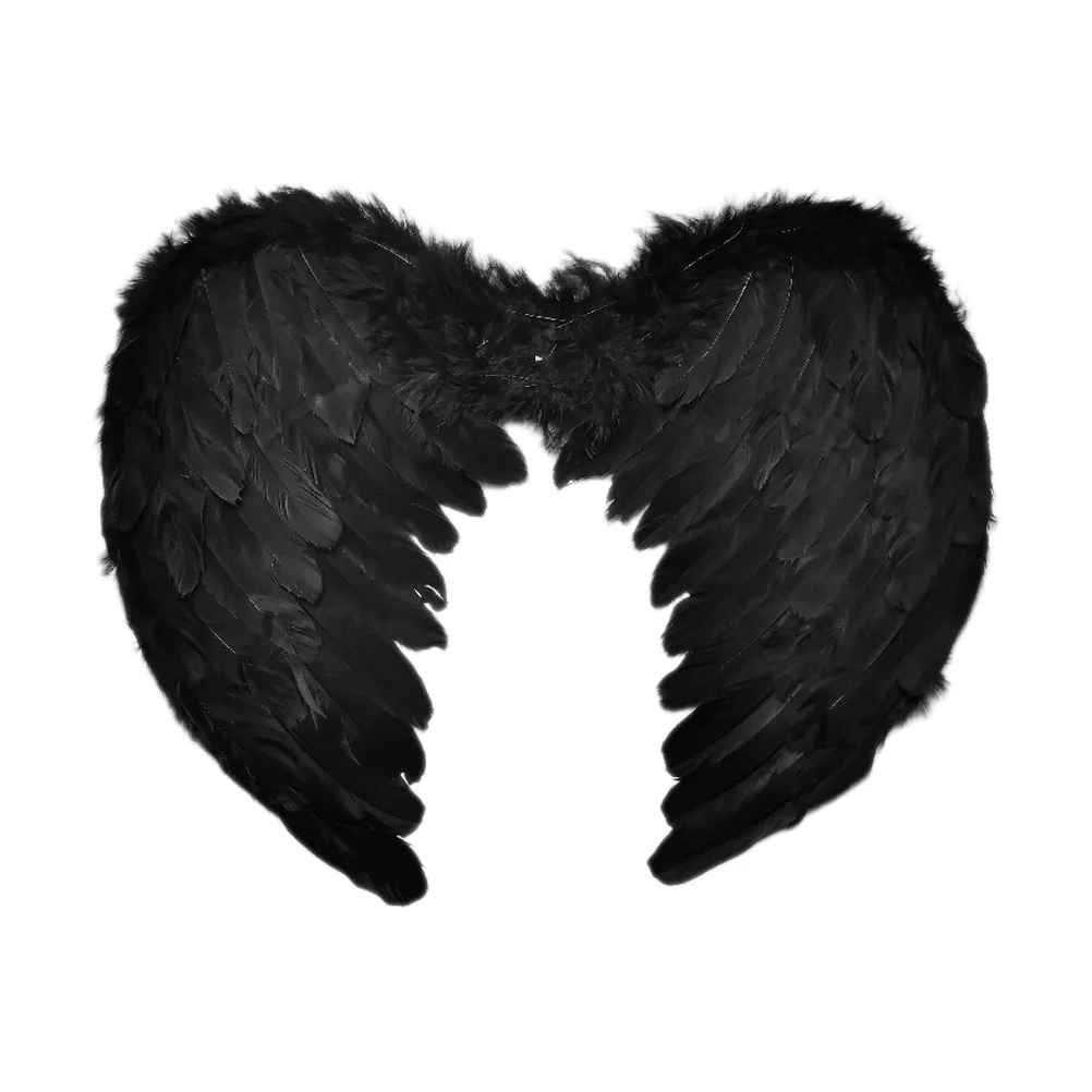 1pc Kinder Engel Flügel Plume Kostüm Leichte Party Favor Bühne Leistung Cosplay Prop Weihnachten Dekoration