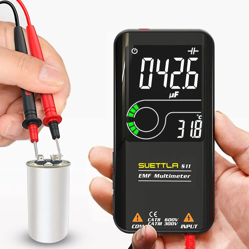 

BSIDE S11 Multimeter Voltage 1000V Resistance Capacitance Meter Auto Ranging Portable Auto-off Voltmeter Tester