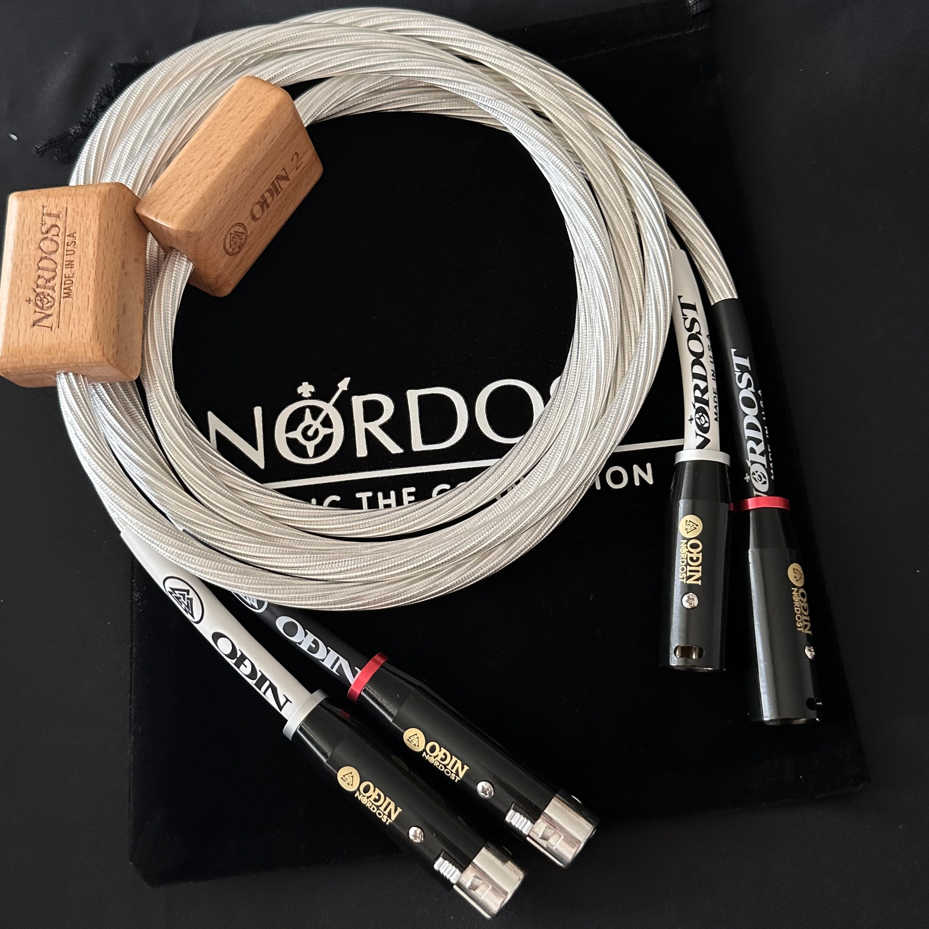 Een Paar Nordost Odin 2 Audiokabel Hifi Xlr Naar Xlr Gebalanceerde Lijn Audiofiele Versterker Mixer Interconnect Draad