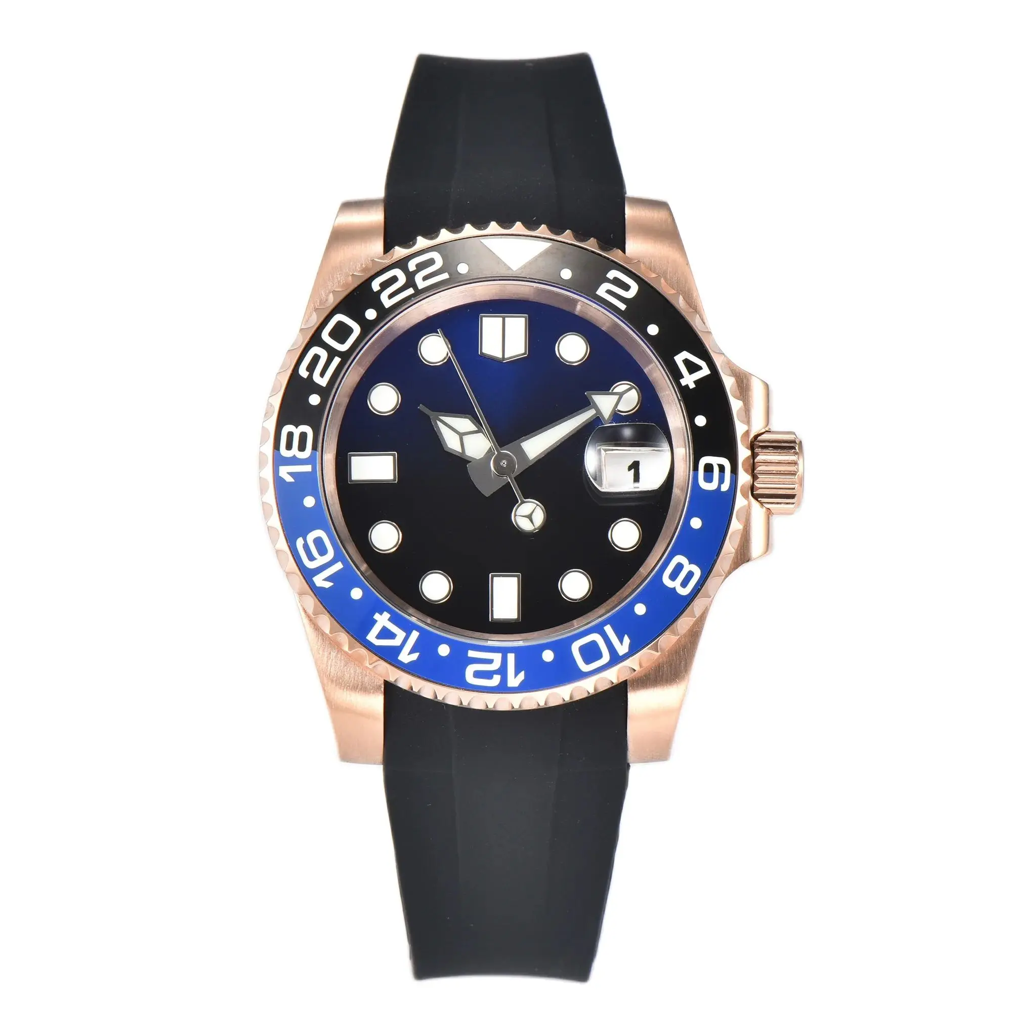 

PARNSRPE 40MM NH35 20bar Men's automatic diving watch Bracelet 3.8 Crown sapphire crystal Luminous pointer