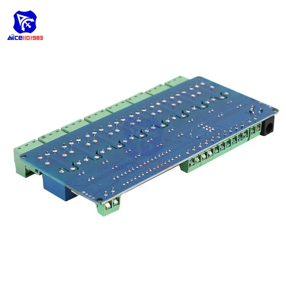 diymore Modbus RTU 8 Channel 12V Relay Output Board Module Switch Input RS485 / TTL Communication Module